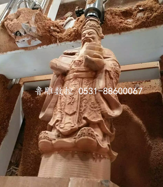 三维立体雕刻机制作的财神雕像、观音佛像