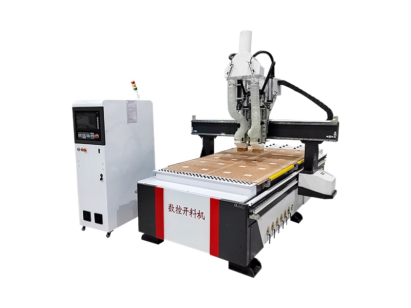 数控木工雕刻机双工序全自动板式家具柜门板材切割开料机